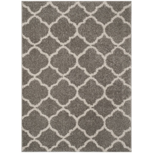 Wrought Studio Helsel Geometric Gray Area Rug & Reviews Wayfair